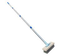 Spazzola per calcestruzzo - Scopa | Spazzola per erbacce | Spazzola rigida con setole metalliche | Attrezzo pesante per strofinare all'aperto per macchie di alghe di muschio, scopa manuale