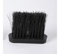 Spazzola per camino, scopa di ricambio con manico in plastica, manico in polipropilene, setole in fibra di canapa per la pulizia del camino (S)