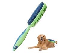Spazzola per cani - 26 cm, spazzola per cani a doppia faccia per tutti i tipi di pelo con anima in acciaio e facile da pulire - ideale per cani, gatti e conigli per la toelettatura quotidiana a casa