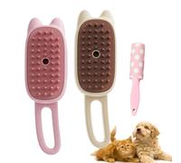 Spazzola per cani a vapore per spargimento, pettine per depurazione per gatti, pettine per la rimozione dei peli degli animali domestici, 3 in 1, con braccio rotante a 360°, per peli lunghi e corti
