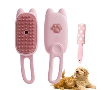 Spazzola per cani a vapore per spargimento, pettine per depurazione per gatti, pettine per la rimozione dei peli degli animali domestici, 3 in 1, con braccio rotante a 360°, per peli lunghi e corti