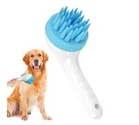 Spazzola per Cani da Bagno - Accessorio per Rimozione Sottopelo con Manico Lungo - Spazzola Shampoo Antiparassitario per Relax Lavaggio Cani Gatti | Toelettatura e Rimozione Sottopelo per Interni