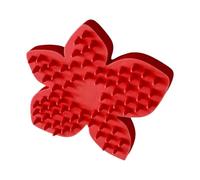 Spazzola per Cani da Bagno,Pettine Lenitivo a Forma di Petalo,Spazzola per shampoo e bagnetto | per Toelettatura in Doccia o Vasca Cuccioli e Gatti