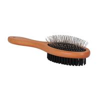 Spazzola Per Cani | Doppio Lato In Legno Per Slanare,Spazzola Per Cani A Capelli Lunghi | Massaggio Capelli Lunghi Brevi Doccia Interni Esterno Casa Cucciolo Bagno Lavaggio E Pulizia