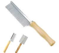 Spazzola per cani e gatti 3 pezzi accessori for la toelettatura dei peli degli animali domestici pettine for capelli for cani e gatti con manico in legno pettine for capelli for massaggi for animali d