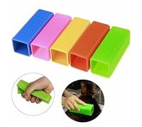 Spazzola per cani e gatti 5Pcs Del Silicone Pet Hair Remover Pet Gatto Cane Pelliccia Grooming Mobili for La Casa Tappeto Vestire Divano Cleaner Spazzola Gatto Massaggio Pulito Spazzola for Capelli Pe