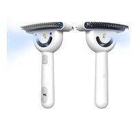 Spazzola per Cani e Gatto a Pelo Lungo Doppia Faccia, Pettine Vapore con 2 Livelli Spruzzo, Extra-Large Cardatore Sottopelo, Togli Peli Morto & i Nodi, Deshedding Animali, Ricaricabile Slanatore