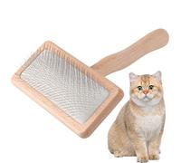 Spazzola per cani - Pennello da toelettatura per cani professionali, Pennello per spilli per animali domestici portatile | Spazzola a piattaforma extra lunga, spazzola a spillo a rete