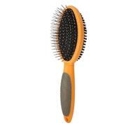 Spazzola per cani per spargimento - Spazzola a doppio lato 2 in 1 con setole e setole per animali domestici, strumento portatile per deshedding per cani, pettine per gatti a lungo per