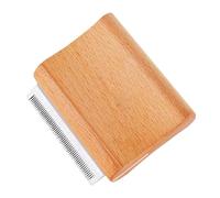 Spazzola per cani per spargimento, spazzola per sottopelo del cane, spazzola ergonomica in legno per rimuovere i di cani, gatti, cavalli, portatile per la toelettatura degli animali domestici