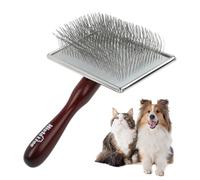 Spazzola per cani - Perdita di toelettatura, Spazzola per massaggio portatile, Strumento per la pulizia dei sgattaiolati, Manico Ergonomico, Soluzione di cura delicata del pelo | Per toelettatura