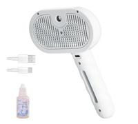 Spazzola per cani, pettine autopulente a vapore 3 in 1 per cani e gatti, rimozione peli con un clic, anti-groviglio