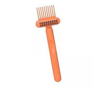 Spazzola per capelli 2 in 1 con setole morbide e rigide per una rapida pulizia del pettine, design portatile e compatto