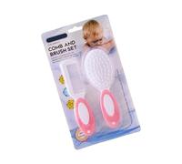 Spazzola per capelli 2 in 1 per bambini, spazzola in silicone morbido per pelli sensibili, 0-12 mesi