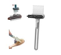 Spazzola per capelli 2 in 1, strumento per la pulizia della spazzola per capelli 2025, per casa e salone, spazzola per la pulizia del pettine, rastrello portatile per la pulizia dei capelli, strumento