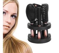 Spazzola per Capelli 5pcs con Specchio e Supporto-pettine Portatile a Paletta per Districare e Styling, Adatto a Casa, Viaggio o Ufficio