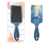 Spazzola per capelli a forma di delfino oceano, con cuscino d'aria bagnato, spazzola districante in plastica, per bambini e adulti, regalo per il rientro a scuola, per donne e uomini