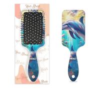 Spazzola per capelli a forma di delfino sotto il delfino marino spazzola per capelli bagnata asciutta a cuscino d'aria spazzola districante in plastica per bambini adulti regalo per il rientro a