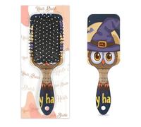 Spazzola per capelli a forma di gufo, uccello, luna, bagnato, asciutto, cuscino d'aria, spazzola districante in plastica, per bambini e adulti, regalo per il rientro a scuola, donne e uomini