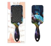 Spazzola per capelli a forma di tartaruga marina corallo oceano animale bagnato asciutto cuscino d'aria spazzola districante in plastica per bambini adulti regalo per il rientro a scuola donne uomini