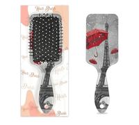 Spazzola per capelli a ombrello Torre Eiffel Parigi Torre Eiffel Wet Dry Air Cushion Spazzola per capelli in plastica districante spazzola per capelli per bambini adulti ritorno a scuola regalo donne
