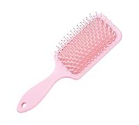 Spazzola per capelli a pagaia - Spazzola districante rosa per capelli ricci per districare, setole morbide e flessibili, pettine per massaggio del cuoio capelluto per donne e uomini spessi ricci