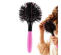Spazzola Per Capelli A Sferas Rotonda 3D Ragazze Donne, Spazzola Tonda Per Capelli Professionale Ricci Mossi, Spazzolas Capellid Riccioli Massaggiante A 360°, Resistente A Alta Temperatura