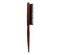 Spazzola per capelli a singola - setole di cinghiale per volume e contorno, ideale per lisciare le punte del crepage, coda di cavallo perfetta senza razze, robusta e pratica Cura dei capelli coi