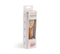 Spazzola per capelli antistatica in legno di ulivo con dentini in legno di ulivo- dimensione da viaggio 17cm