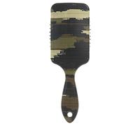 Spazzola per capelli antistatica mimetica verde militare moderna per asciugare il cuoio capelluto progettato per massaggiare i capelli lisci con manico ergonomico cepillo para cabello de mujer