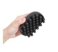 Spazzola per capelli arricciata in gomma, spazzola nera per arricciare i capelli, pettine per treccia sporca, portatile e compatto, nero pettine per parrucchiere, disco arricciacapelli