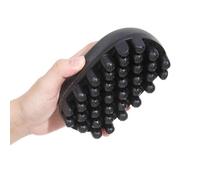 Spazzola per capelli arricciati in gomma, spazzola arricciacapelli nera, pettine per treccia sporca, disco nero portatile e pettinato, compatto per arricciare parrucchieri