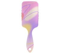 Spazzola per capelli astratta irregolare colorata per massaggio del cuoio capelluto asciugato con phon per capelli corti con manico ergonomico cepillo para pelo rizado
