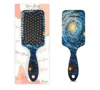 Spazzola per capelli astratta per pittura a olio Notte stellata Spazzola per capelli Bagnato Secco Cuscino D'aria Spazzola per capelli Districante in plastica per Bambini Adulti Ritorno A Scuola
