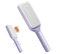 Spazzola per capelli autopulente, spazzola per capelli da donna, pettine retrattile con sollevamento rotante, pettine airbag 3D, pettine antistatico per tutti i tipi di capelli, facile da pettinare e