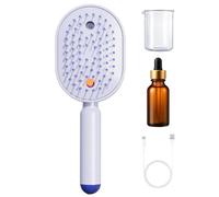 Spazzola Per Capelli Bagnati Spazzola A Vibrazione Con Pettine | Spazzola Elettrica A Luce Rossa E Cuscino D'Aria Spray Per Ragazze Donne Pulizia Cuoio Capelluto Styling