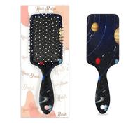 Spazzola per capelli colorata con sistema solare Universo Pianeta Wet Dry Cuscino d'aria Spazzola per capelli districante in plastica per bambini adulti regalo per il rientro a scuola donne uomini