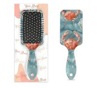 Spazzola per capelli con conchiglie oceaniche a forma di stella marina granchio oceano animale bagnato asciutto cuscino d'aria spazzola per capelli districante in plastica per bambini adulti regalo