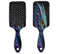Spazzola per capelli con drago colorato drago cinese bagnato asciutto cuscino d'aria spazzola per capelli districante in plastica spazzola per capelli per bambini adulti ritorno a scuola regalo donne