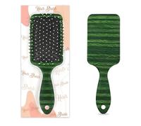 Spazzola per capelli con erba verde, motivo a righe, cuscino d'aria asciutto bagnato, spazzola per capelli districante in plastica, per bambini e adulti, regalo per il rientro a scuola, donne e uomini
