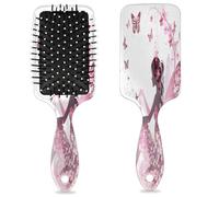 Spazzola per capelli con farfalla floreale a farfalla griglia bagnato asciutto cuscino d'aria spazzola per capelli districante in plastica spazzola per capelli per bambini adulti ritorno a scuola