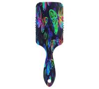 Spazzola per capelli con farfalle al neon, spazzola districante per capelli, spazzola per capelli da uomo