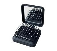 Spazzola per capelli con lo specchio, spazzola pieghevole compatta con lo specchio per la borsa, piccola spazzola portatile da viaggio della tasca per gli uomini delle donne