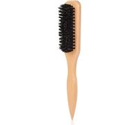 Spazzola per capelli con setole di cinghiale per coda di cavallo elegante e liscia i peli del bambino Flyaways controllo dei bordi Backcombing Teasing Spazzola per capelli con ampia coda di topo per