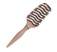 Spazzola per capelli con setole di maialino largo, pettine per capelli, coda di precisione, spazzola flessibile per capelli | setole morbide evitano danni ai capelli, ideale per lo styling volume