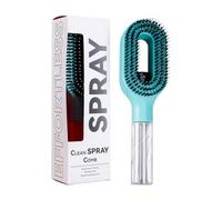 Spazzola per capelli con spray ad acqua per donne, spazzola districante 2 in 1 per capelli bagnati e asciutti, spazzola spray ricaricabile anti-crespo per capelli ricci, ondulati e lisci, strumento