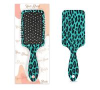 Spazzola per capelli con stampa leopardata color foglia di tè Spazzola per capelli a cuscino d'aria per capelli in plastica districante per bambini adulti regalo per il rientro a scuola donne uomini