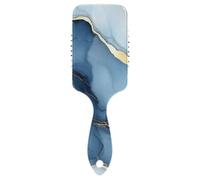 Spazzola per capelli curva amichevole blu navy marmo argento progettato massaggio del cuoio capelluto per asciugatura con manico ergonomico cepillo anti crespo para cabello