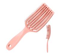 Spazzola per capelli Curva - Spazzola massaggiante ventilata, per uomini e donne, setole morbide e ricurve | Facile districamento delicato, riduzione della rottura dei capelli, stimolazione della