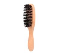 Spazzola per capelli da barbiere per tagliare i capelli, per spolverare il collo, spazzola per la pulizia, spazzola professionale da barba con manico in legno